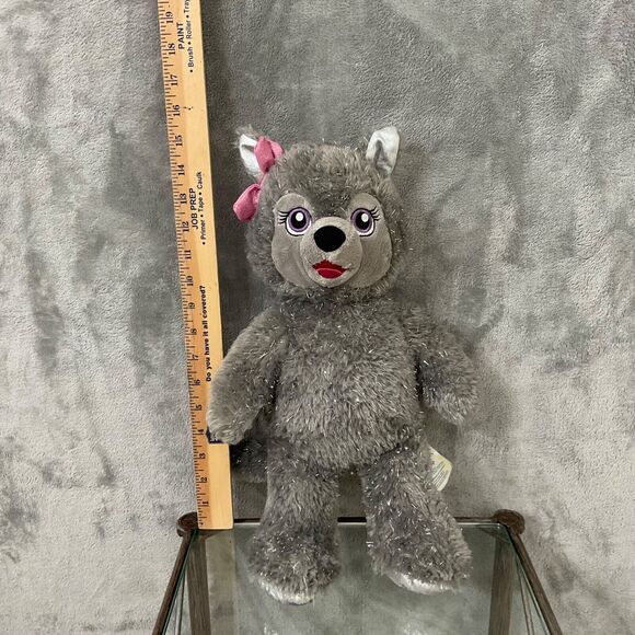 Build A Bear Violet BAB The Wolf 25th Birthday Exclusive +- 16" Great Wolf Lodge - Picture 12 of 13